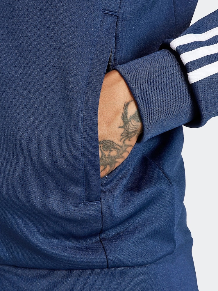 adidas originals Navy Adicolor Classics Super Star Track Top - Image 6 of 7