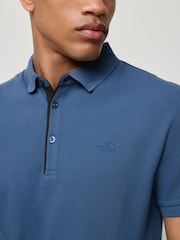 The North Face Blue 100% Cotton Premium Pique Polo Shirt - Image 3 of 4