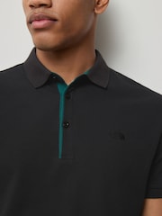 The North Face Black Olive 100% Cotton Premium Pique Polo Shirt - Image 4 of 5