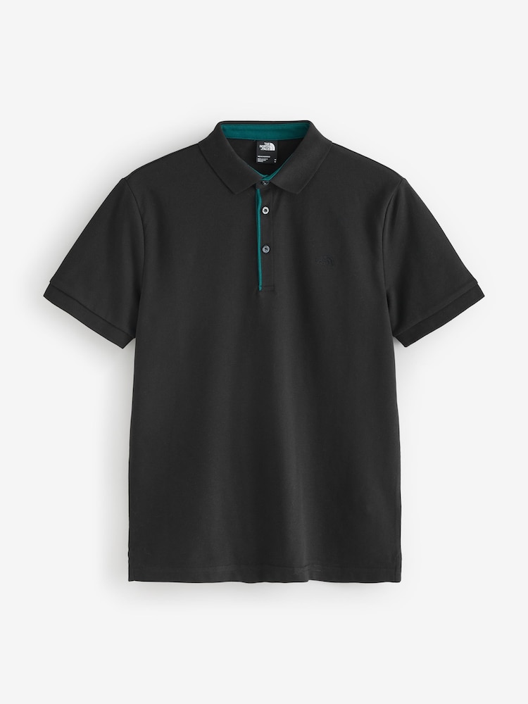 The North Face Black Olive 100% Cotton Premium Pique Polo Shirt - Image 5 of 5 The North Face Black Olive 100% Cotton Premium Pique Polo Shirt - Image 5 of 5