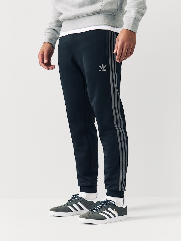 adidas Originals Black/Grey Adicolor Classics SST Track Joggers - Image 1 of 5