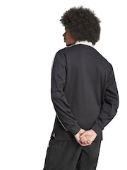 adidas Originals Black/White Adicolor Rugby Polo Shirt - Image 3 of 7