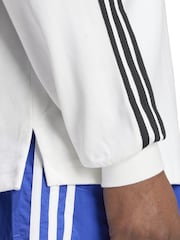 branco/preto - Camisa Polo Rugby Adidas Original Adicolor - Imagem 5 de 7