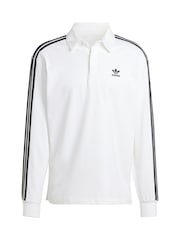 branco/preto - Camisa Polo Rugby Adidas Original Adicolor - Imagem 7 de 7