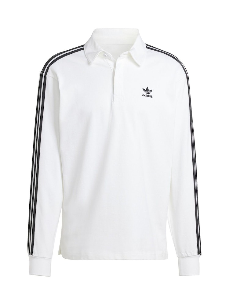 branco/preto - Camisa Polo Rugby Adidas Original Adicolor - Imagem 7 de 7