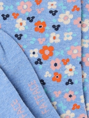 FatFace Blue Floral Women's Socks - Image 2 of 2