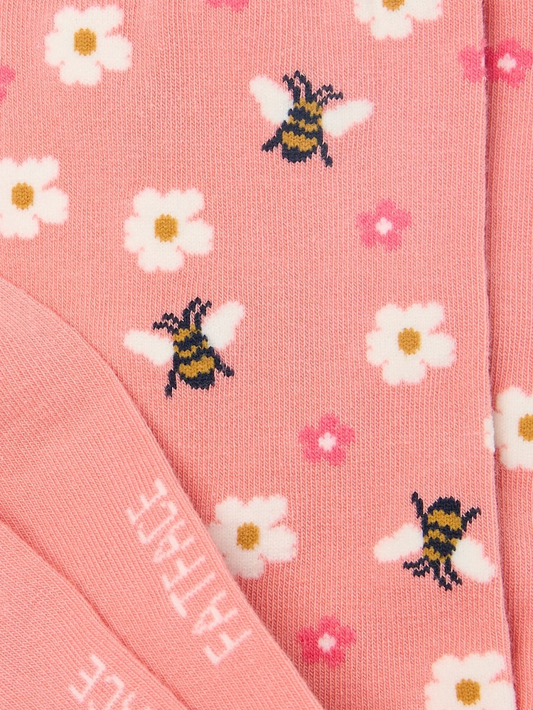 FatFace Pink Daisy Bee Women's Socks - Image 2 of 2