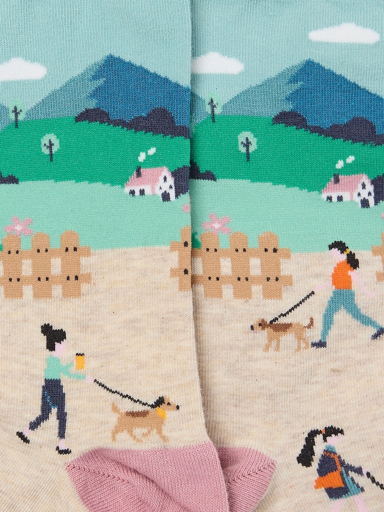 FatFace Natural Dog Walker Socks - Image 2 of 2