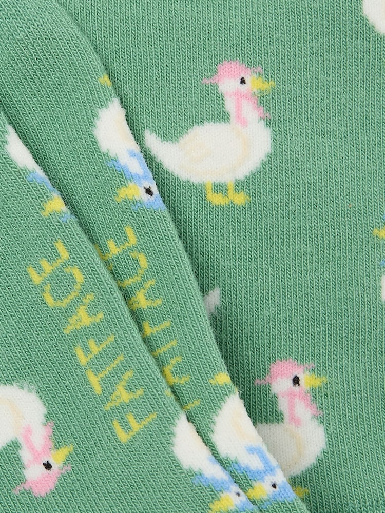 FatFace Green Geese Women's Socks - Image 2 of 2