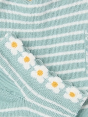 FatFace Green Daisy Women's Trainer Socks - Image 2 of 2