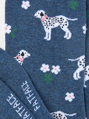 FatFace Navy Blue Dalmatian Women's Socks - Image 2 of 2