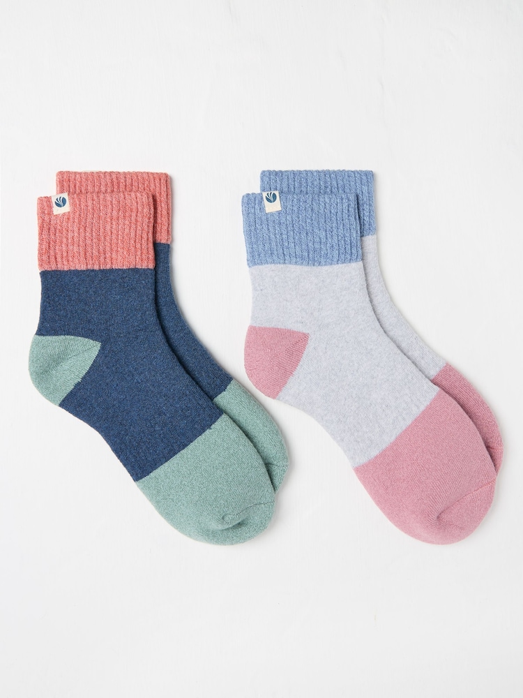 Разноцветный - FatFace 2 Pack Welly Socks - Изображение 1 из 2