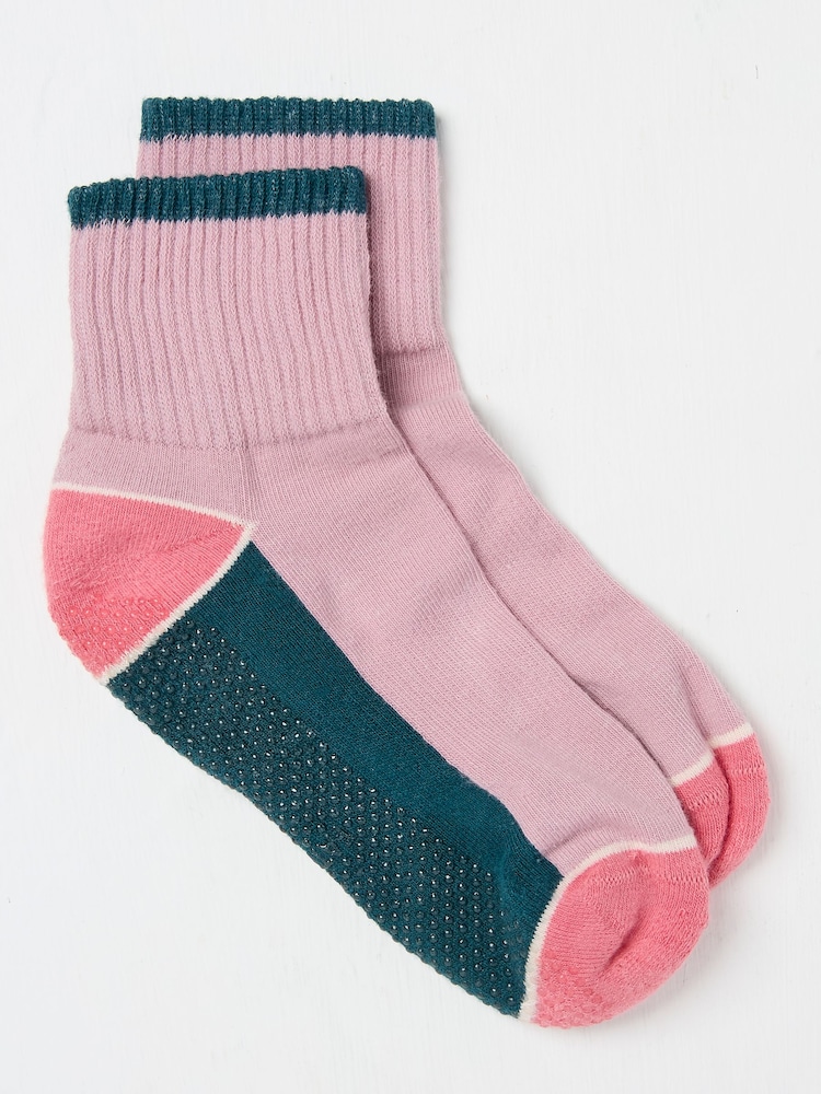 FatFace Pink Yoga Socks - Image 2 of 2