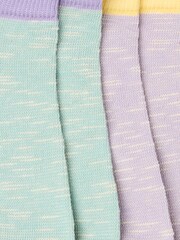 FatFace Multi Colour 2 Pack Women's Trainer Socks - Image 2 of 2