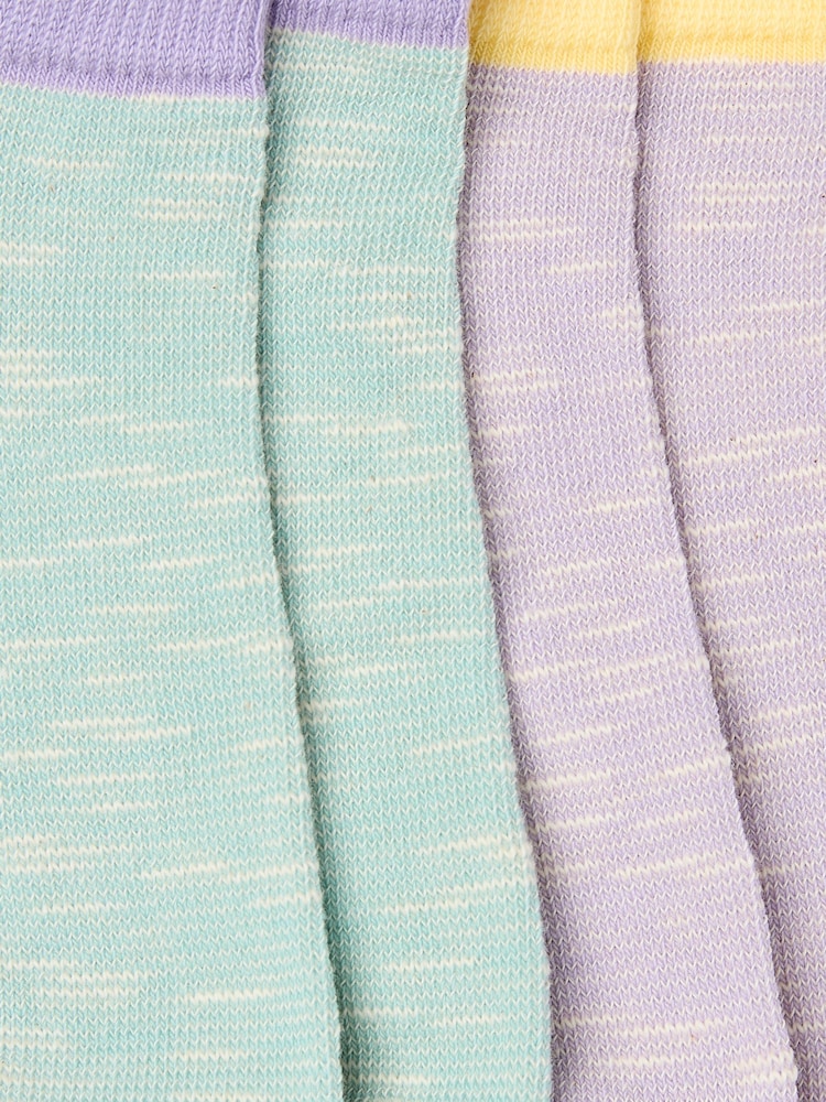 FatFace Multi Colour 2 Pack Women's Trainer Socks - Image 2 of 2