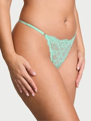 Victoria's Secret Waterfall Green G String Lace Knickers - Image 1 of 3