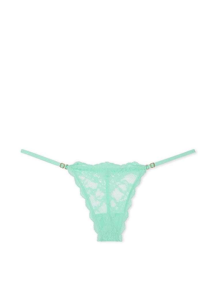 Victoria's Secret Waterfall Green G String Lace Knickers - Image 3 of 3