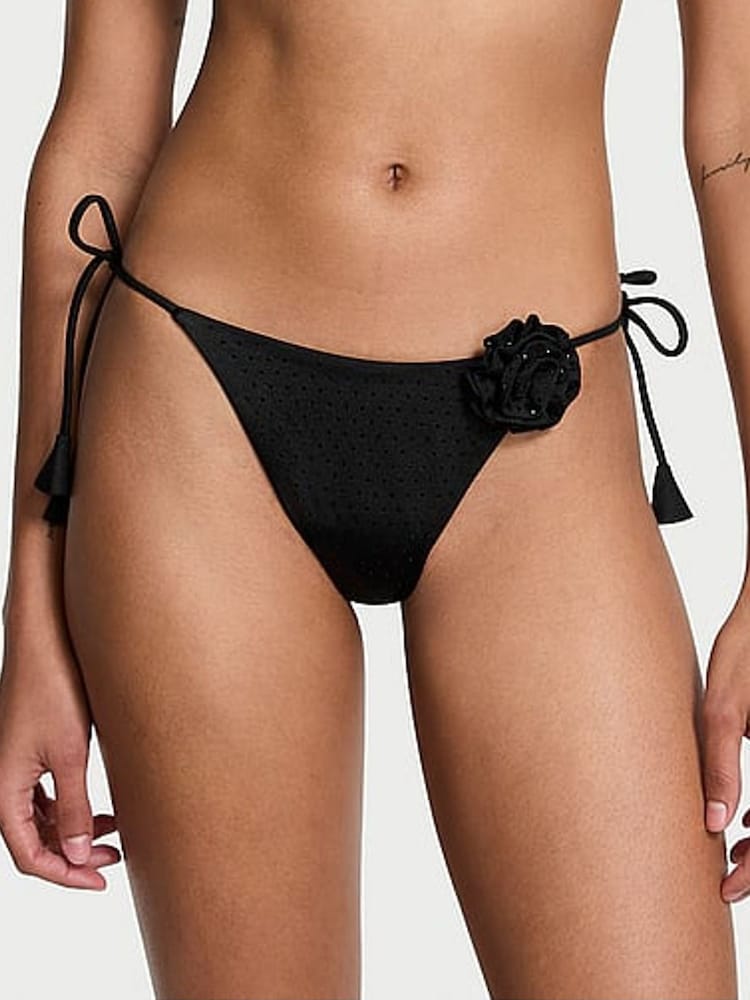 Zwart strass - Victoria's Secret rosette bikinibroekje - Image 1 of 4