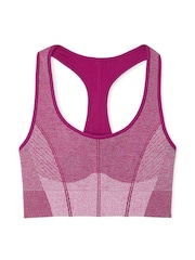 Victoria's Secret PINK Thriller Purple Marl Seamless Sports Bra - Image 4 of 4