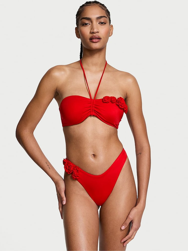 Vermiljoen rood - Victoria's Secret rosette bikinibroekje - Image 3 of 4