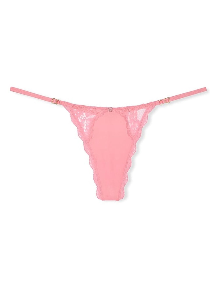 Victoria's Secret Pink Hope Lace Trim G String Knickers - Image 3 of 3
