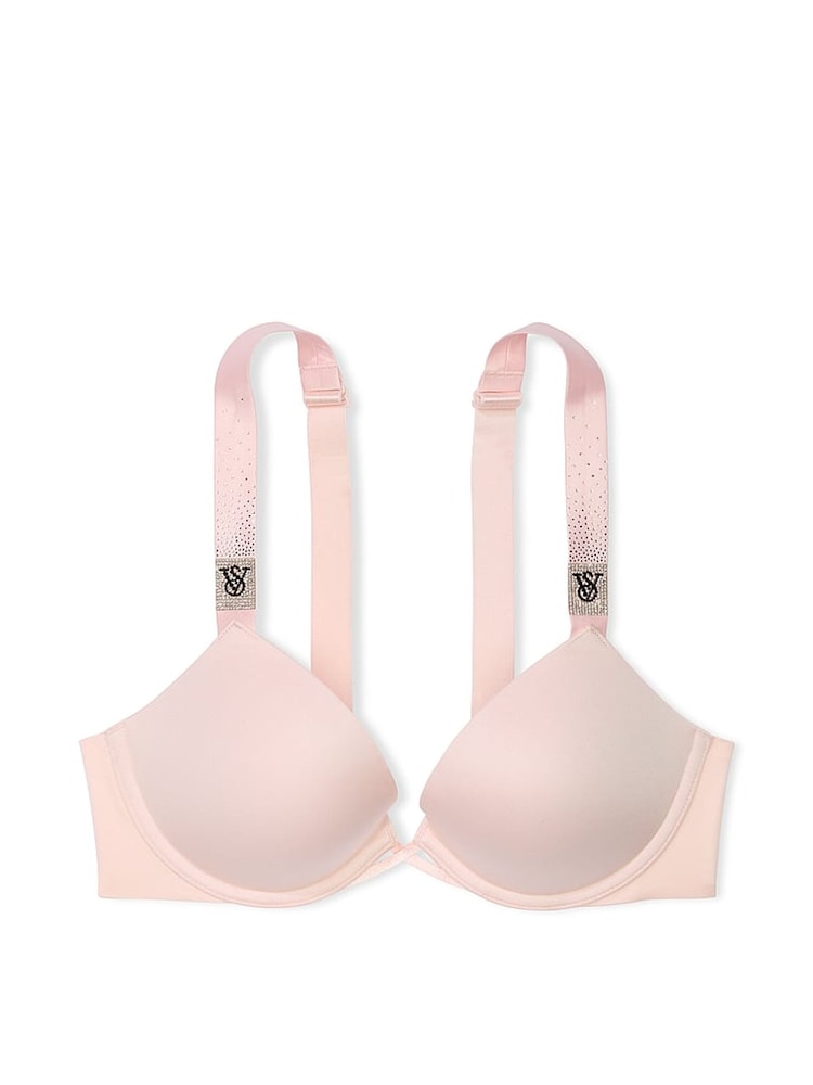 Victoria's Secret Angel Pink Push Up Scattered Shine Strap Bra - Image 3 of 3 Victoria's Secret Angel Pink Push Up Scattered Shine Strap Bra - Image 3 of 3