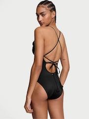Zwart - Victoria's Secret rosette diepuitgesneden badpak - Image 2 of 3