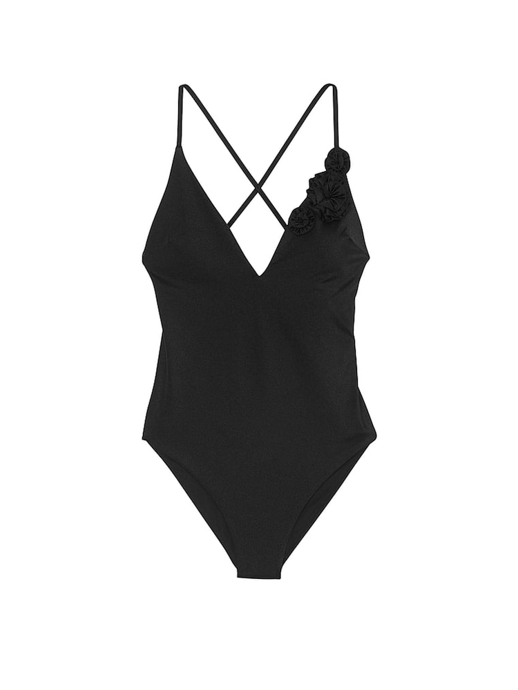 Zwart - Victoria's Secret rosette diepuitgesneden badpak - Image 3 of 3