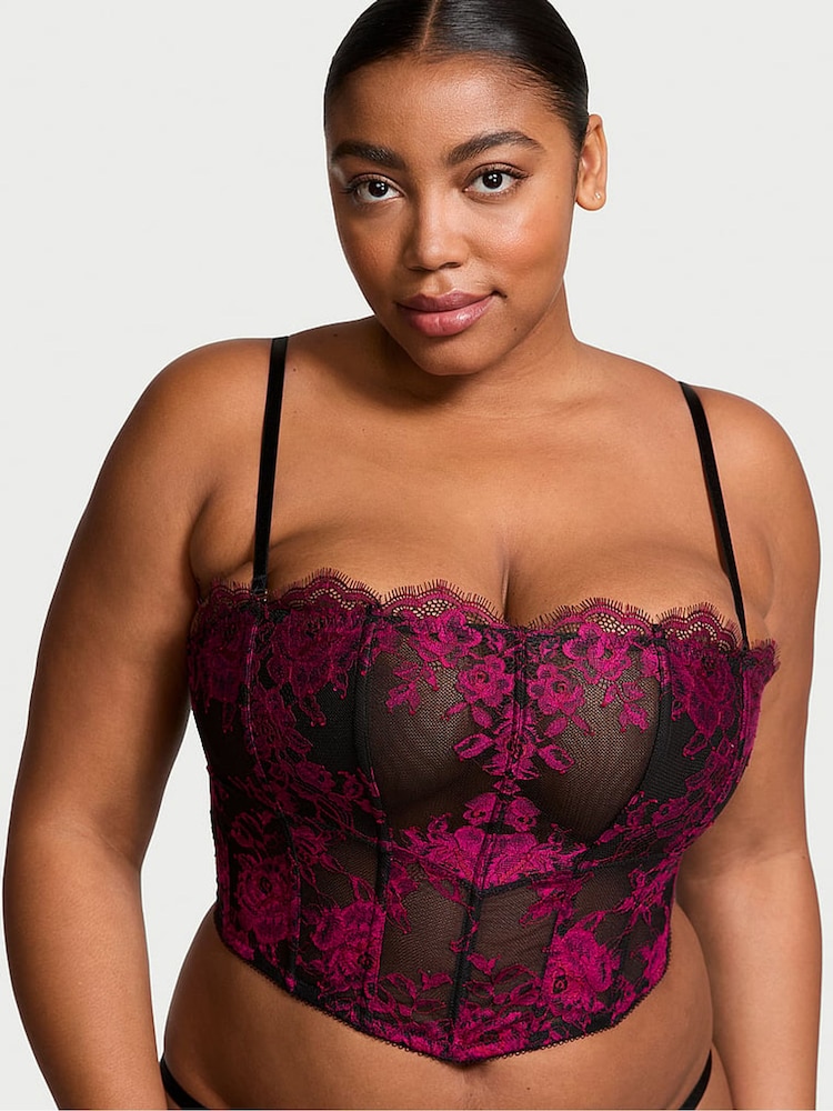 Victoria's Secret rose kanten corset behatop - Image 1 of 3