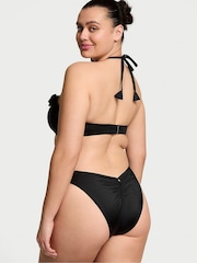 Victoria's Secret Black Bandeau Rosette Bikini Top - Image 2 of 4