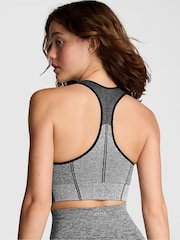 Victoria's Secret PINK Black Marl Seamless Sports Bra - Image 2 of 4