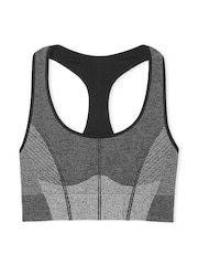 Victoria's Secret PINK Black Marl Seamless Sports Bra - Image 3 of 4