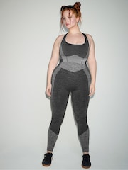 Victoria's Secret PINK Black Marl Seamless Sports Bra - Image 4 of 4
