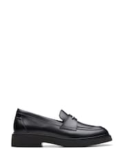 Clarks Black Leather Splend Edge Shoes - Image 1 of 7