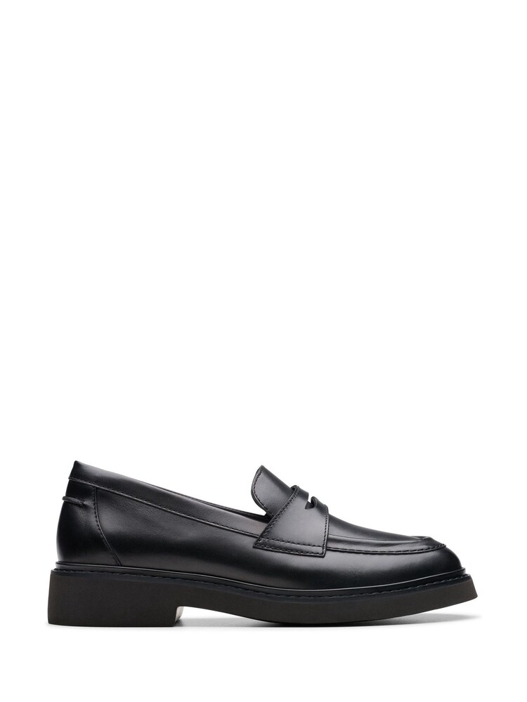 Clarks Black Leather Splend Edge Shoes - Image 1 of 7