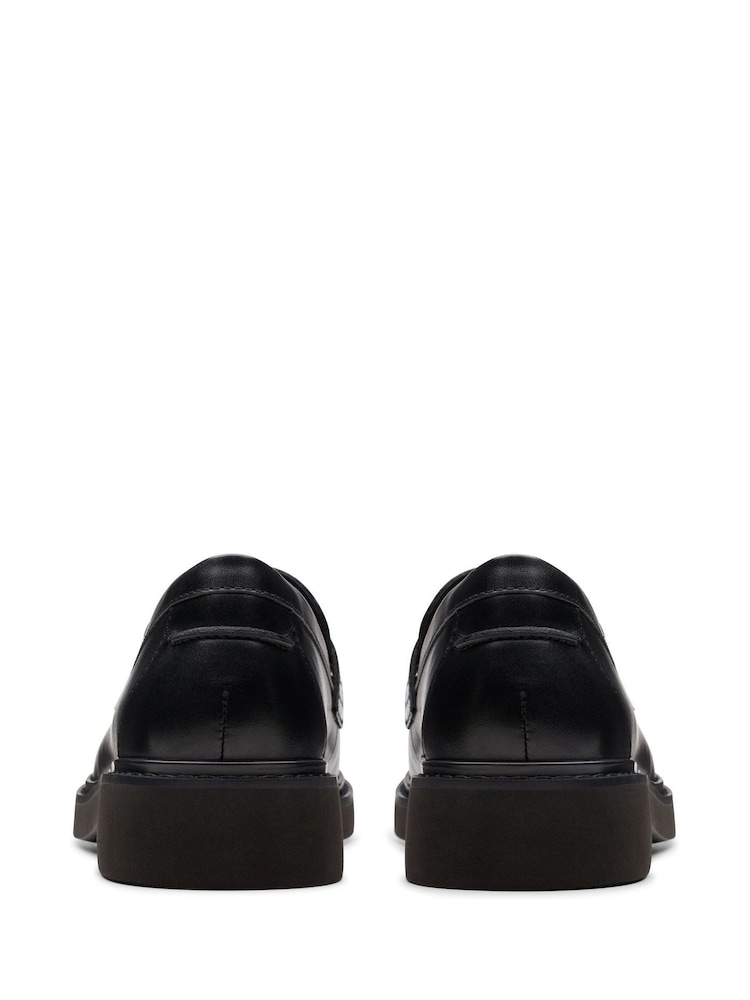 Clarks Black Leather Splend Edge Shoes - Image 2 of 7