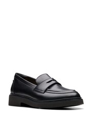 Clarks Black Leather Splend Edge Shoes - Image 3 of 7