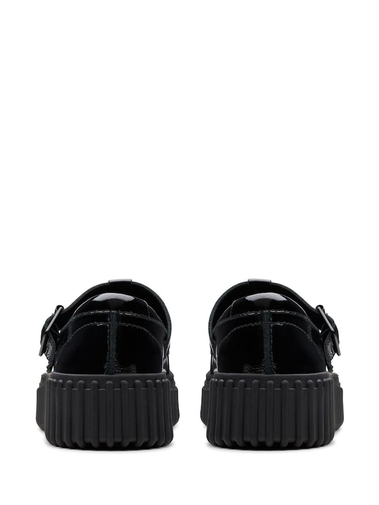 Clarks Black Patent Torhill Bar Shoes - Image 2 of 7
