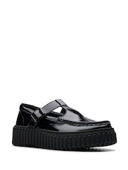 Clarks Black Patent Torhill Bar Shoes - Image 3 of 7