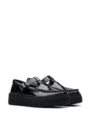 Clarks Black Patent Torhill Bar Shoes - Image 4 of 7