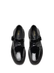 Clarks Black Patent Torhill Bar Shoes - Image 5 of 7