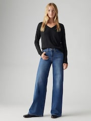 Levi's® Clever Girl 318 Shaping Wide Leg Jeans - Image 4 of 9