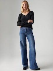 Levi's® Clever Girl 318 Shaping Wide Leg Jeans - Image 7 of 9