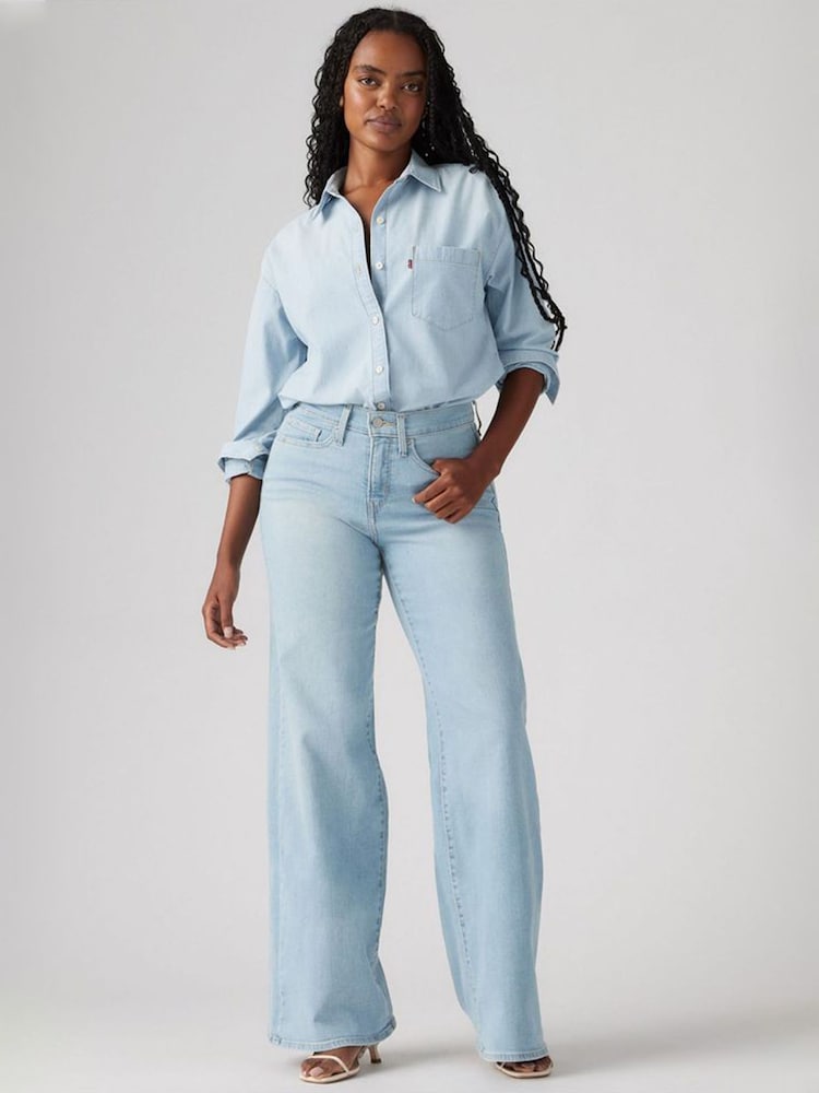 Levi's® Tall Glass Of Water 318 Shaping Wide Leg Jeans - Image 6 of 12