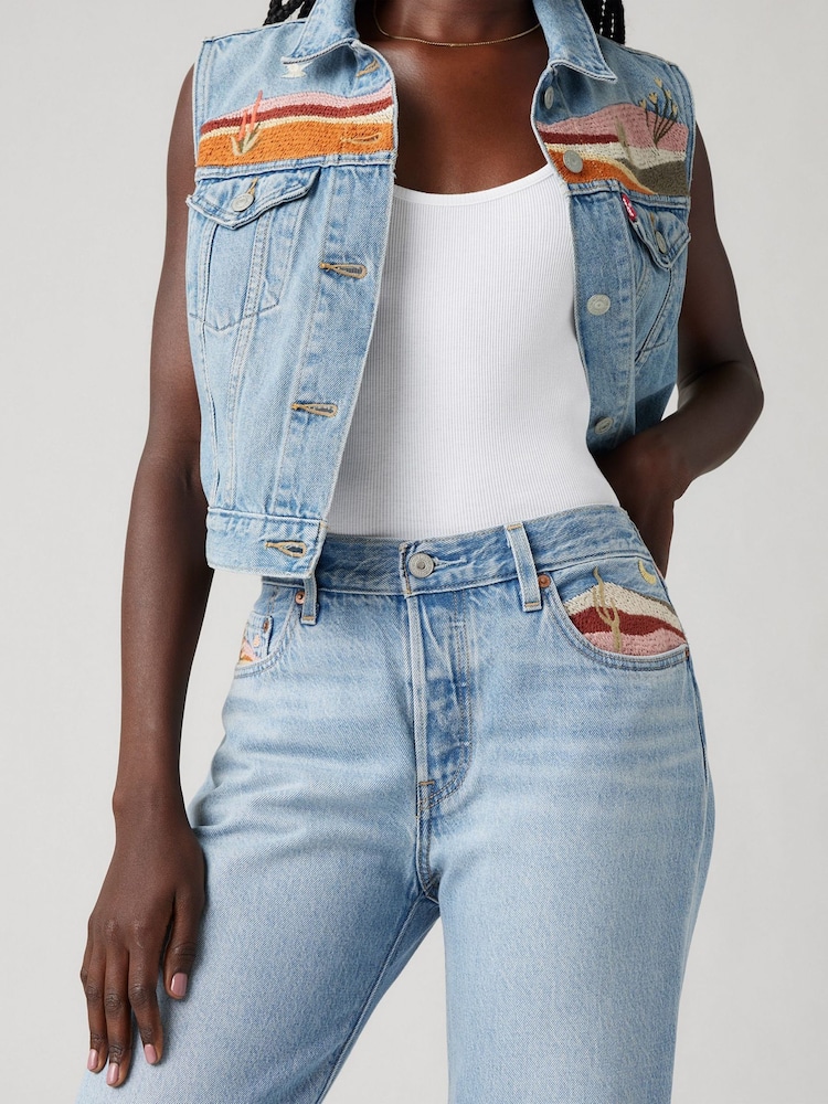 Woestijn Utopia - Levi's® rechte pasvorm 501 90s enkellange jeans - Image 7 of 13
