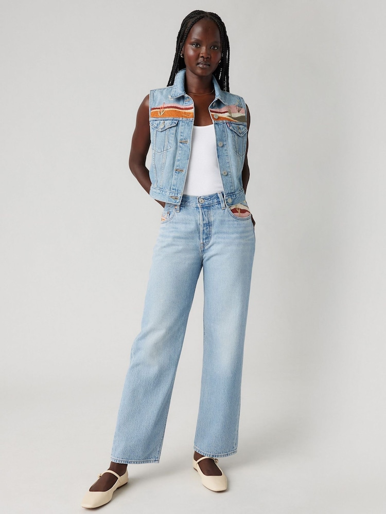 Woestijn Utopia - Levi's® rechte pasvorm 501 90s enkellange jeans - Image 8 of 13