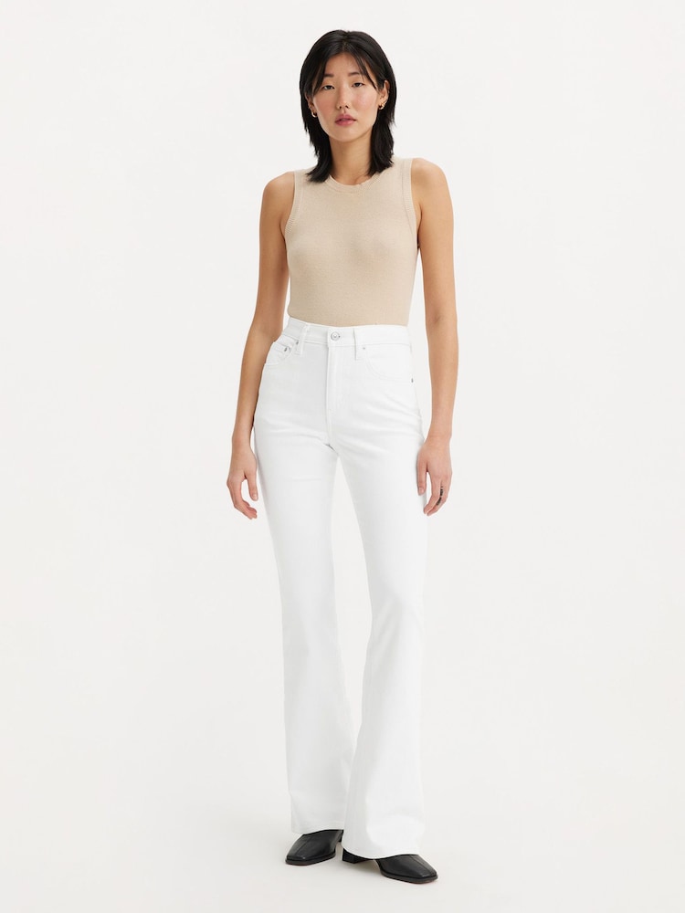 Levi's® Soft Clean White 726™ High Rise Yoked Flare Jeans - Image 1 of 4