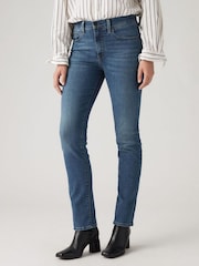 Blauwe golf donker - Levi's® 724™ rechte jeans met hoge taille  - Image 1 of 7