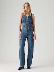Levi's® Big Yikes Ribcage Wide Leg 100% Cotton Jeans - Image 2 of 6