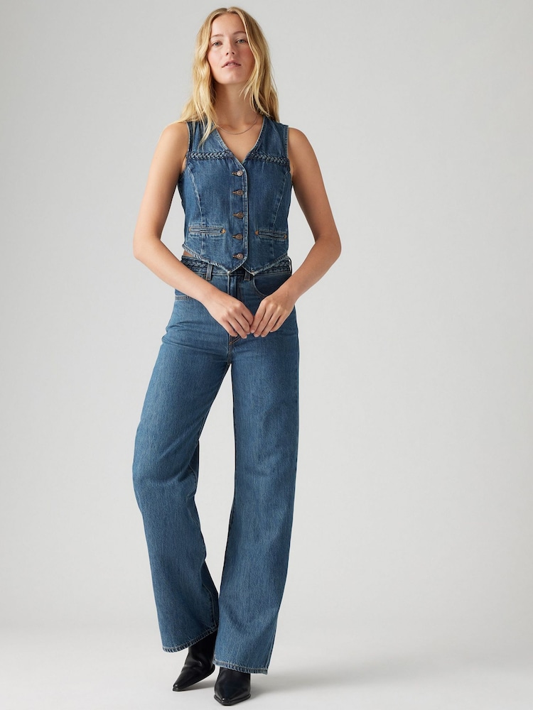 Levi's® Big Yikes Ribcage Wide Leg 100% Cotton Jeans - Image 5 of 6